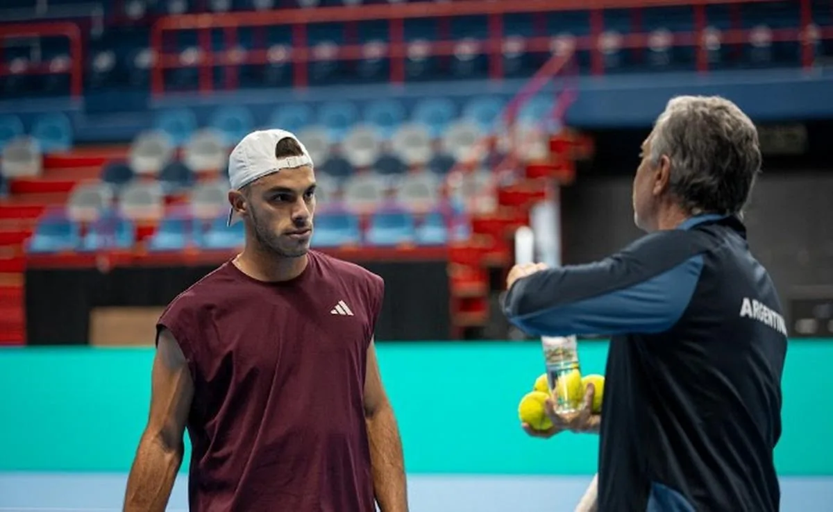 El equipo argentino de Copa Davis entrena en el Ruca Che de Neuquén