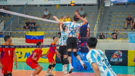 Los pibes del U19 de vóley dieron vuelta a Venezuela y van por el Mundial