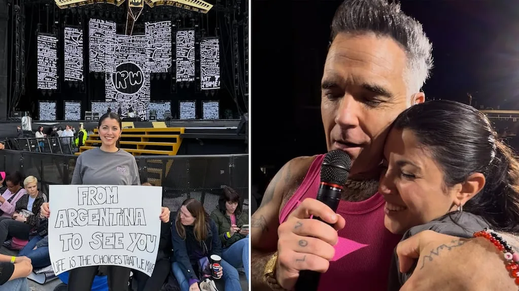 Viajó a Finlandia por Robbie Williams y un año después él cumplió su promesa