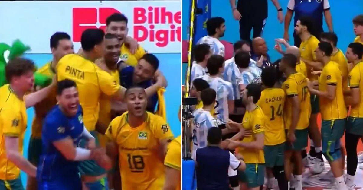 Brasil provocó a Argentina tras la final del Sudamericano de vóley