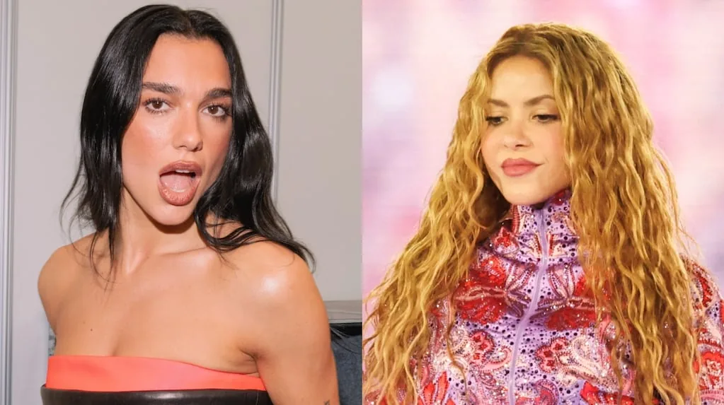 Dua Lipa sorprendió en el show de Shakira en Madrid
