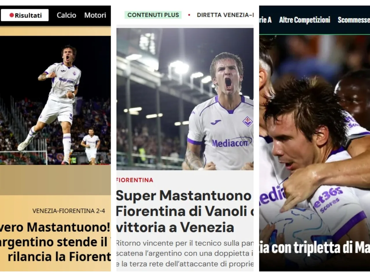 Mastantuono deslumbra en Italia con hat-trick y la prensa lo llama "Súper Mastantuono"