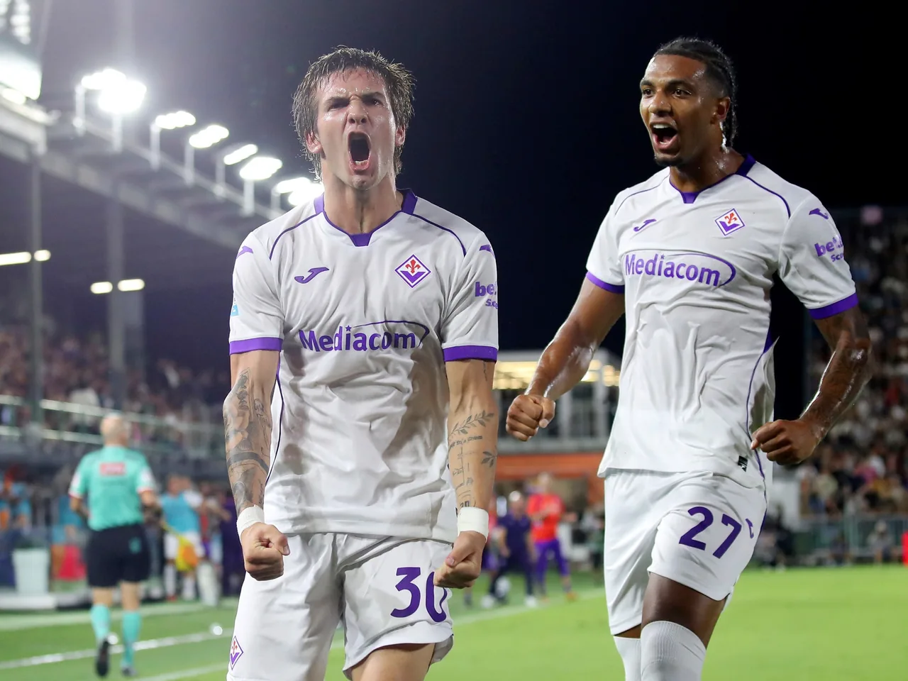 Mastantuono deslumbra en Florencia con un hat-trick histórico