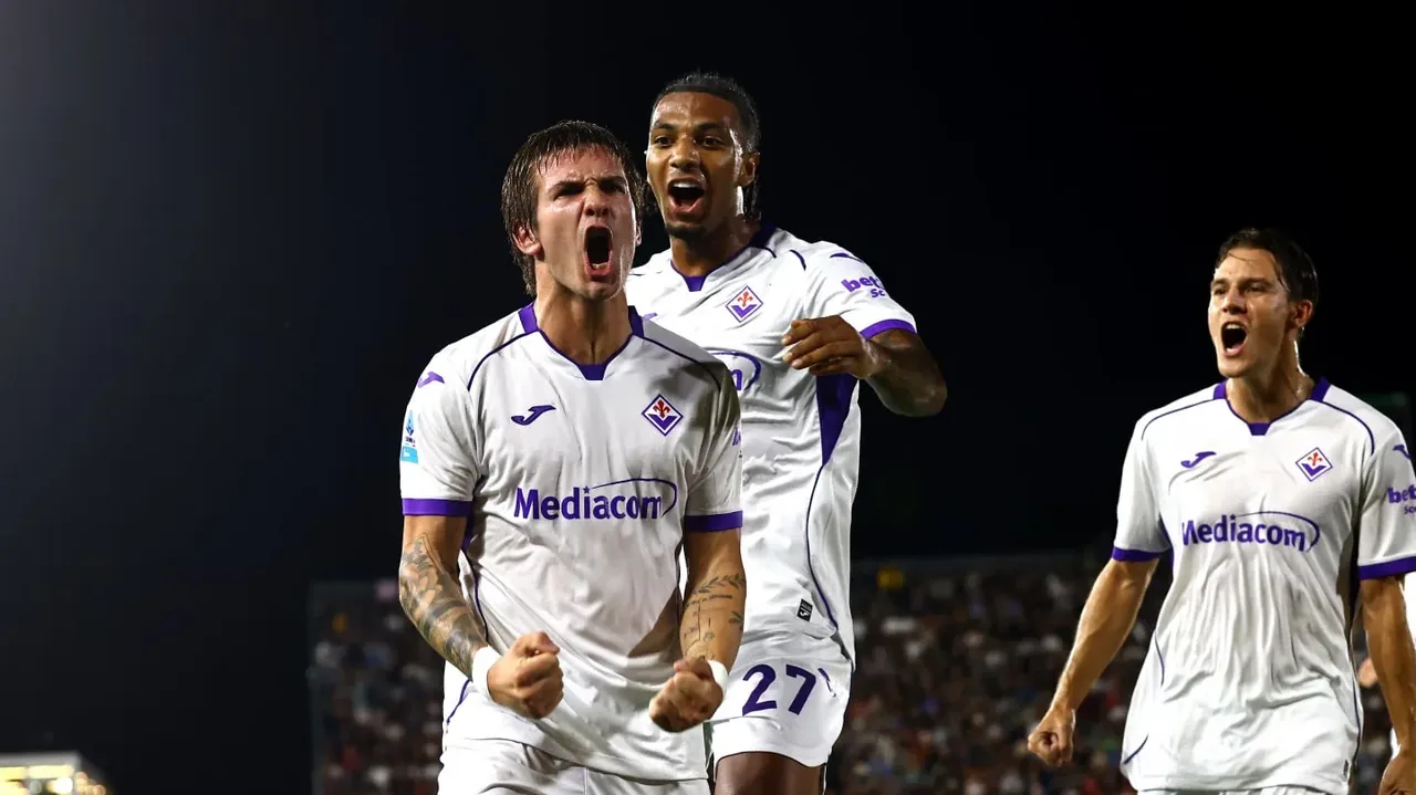 Mastantuono hace historia en la Fiorentina con un hat trick que supera a Messi