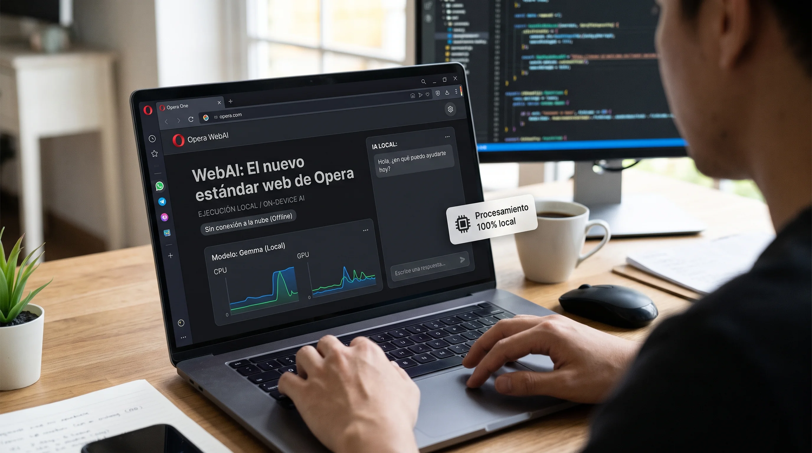 Opera lanza WebAI: el nuevo estándar web para ejecutar inteligencia artificial de forma local en el navegador