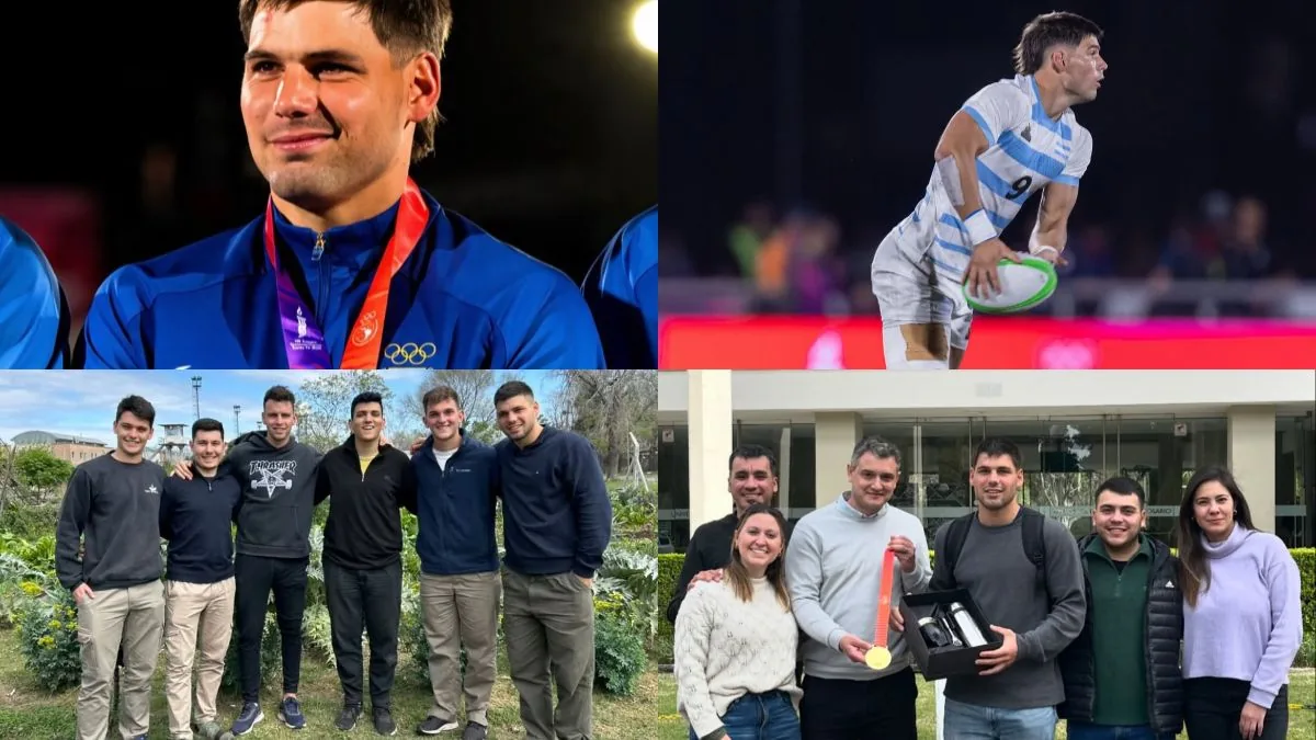 Ganó el oro con Los Pumas 7s y ahora rinde Forrajes: el rugbier rosarino que sueña con ser campeón del mundo